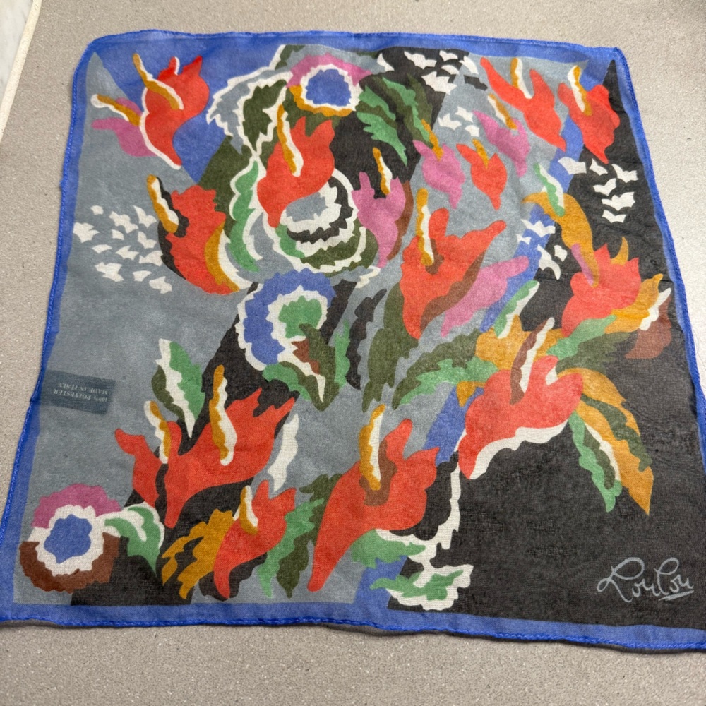 Vibrant Floral Scarf